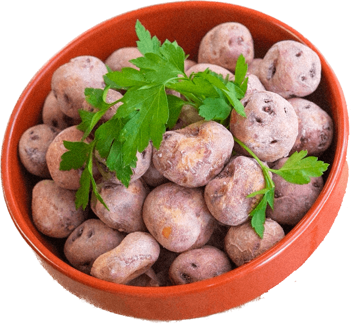 Plato típico - papas arrugadas