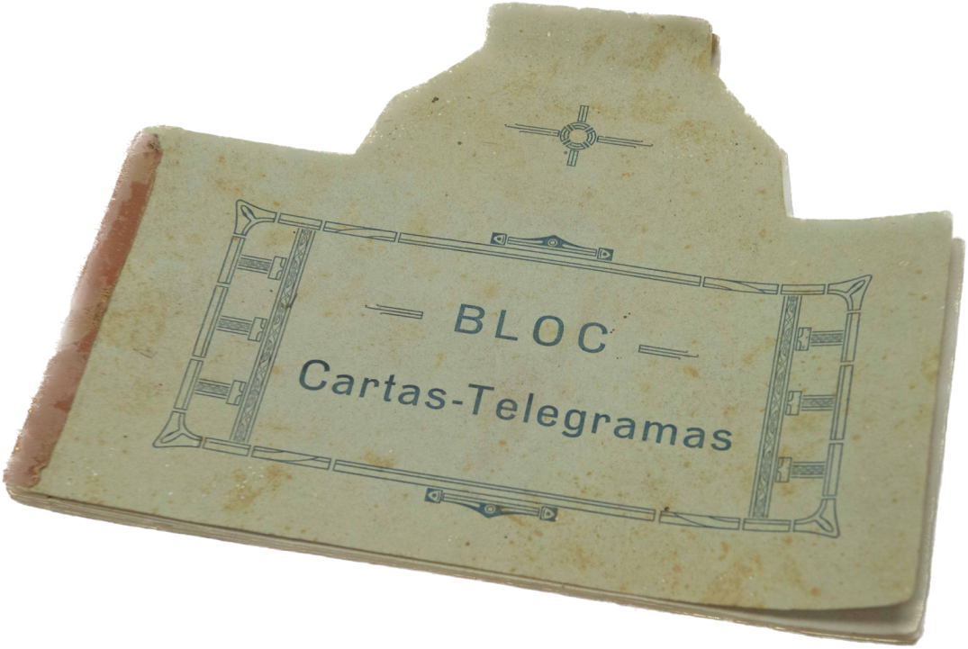 Detalle de telegrama antiguo