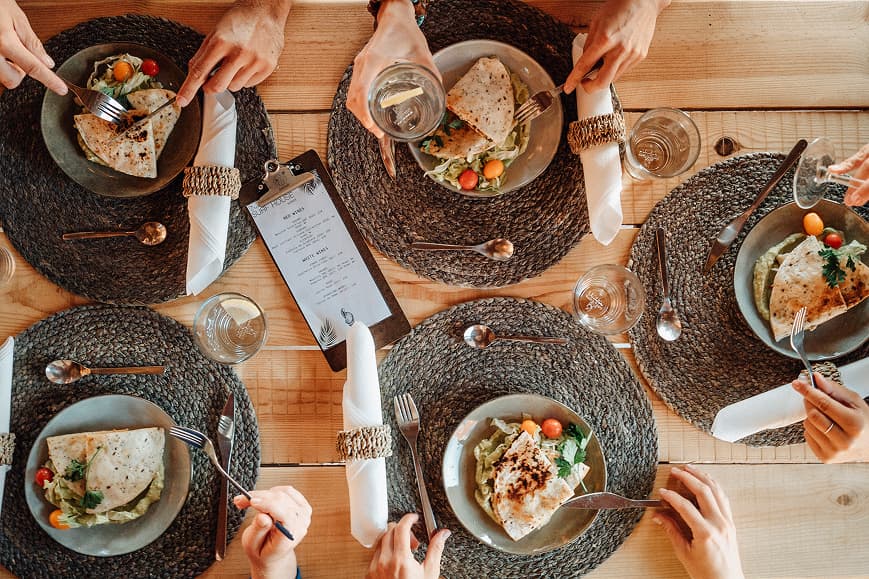 Guests sharing a homemade meal at Dreamsea Portugal Sintra
