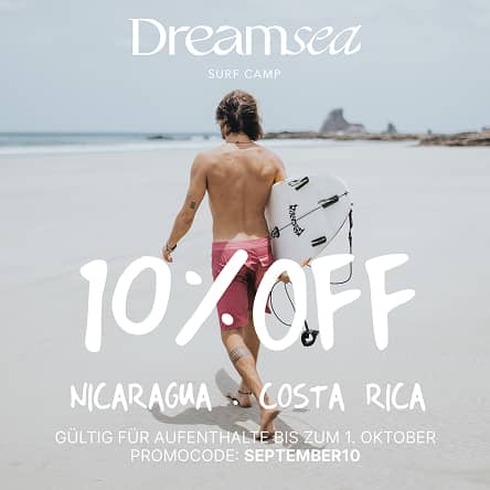 Erhalte 10% Rabatt auf Costa Rica oder Nicaragua Dreamsea Reiseziele