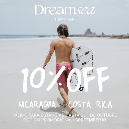 Consigue un 10% de descuento en los destinos de Dreamsea en Costa Rica y Nicaragua